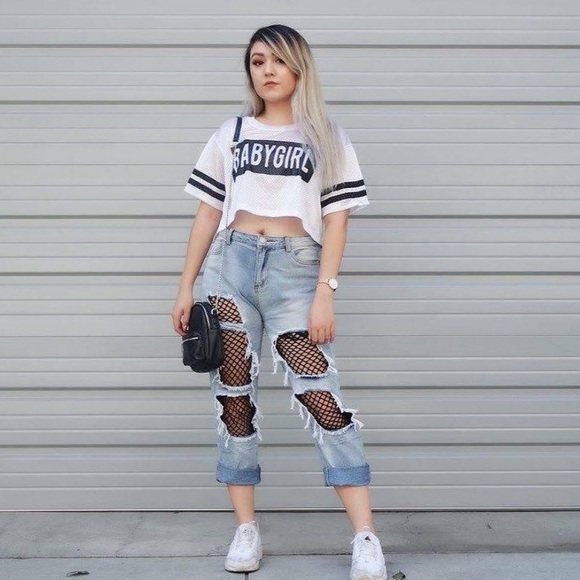 Fishnet jeans - Picture 2 of 10